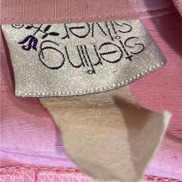 Vintage 1950s Dress Size M Wiggle Dress Baby Pink Ball Zipper Collared Cut Out - Picture 2 of 8